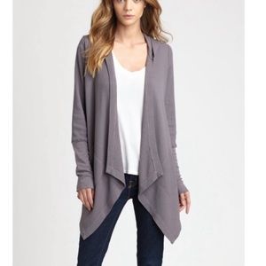Splendid thermal hooded cardigan